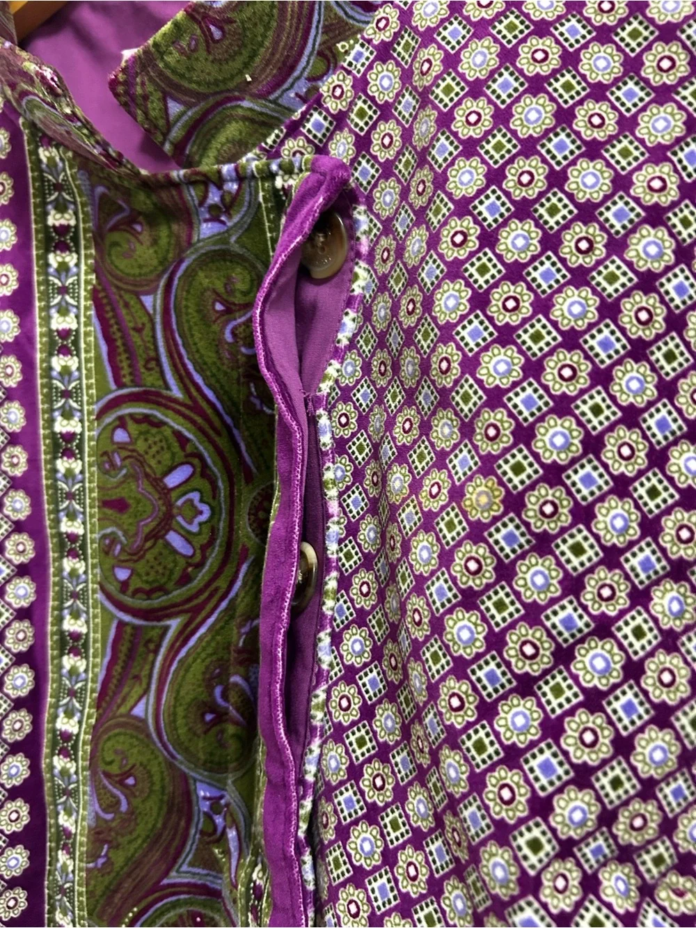 Isaac Mizrahi for Target Jacket Purple Velvet Paisley Jacket Blazer Size S